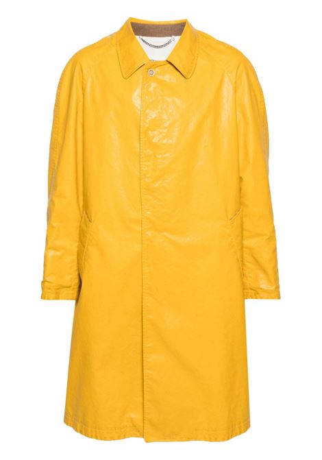 trench lungo uomo giallo in poliuretano MAISON MARGIELA | S50AH0130 S48398174